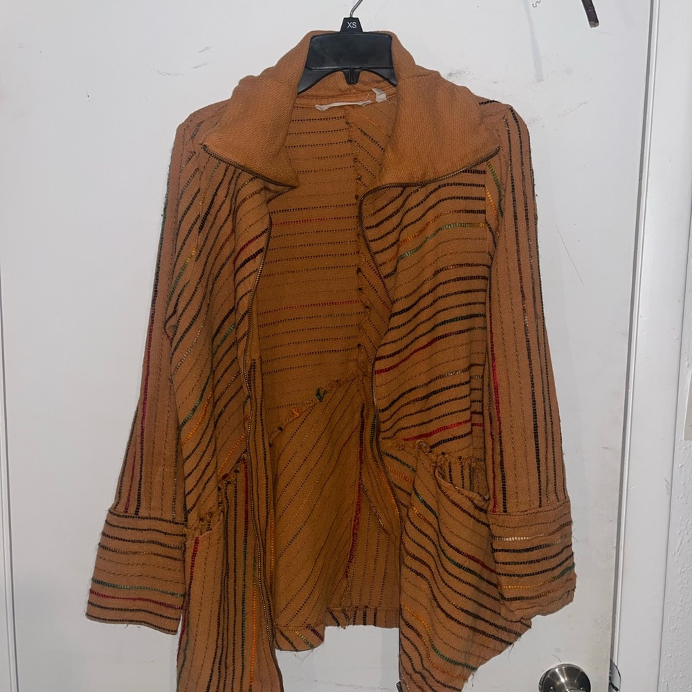 Soft Surroundings Warm Orange Knit Cardigan